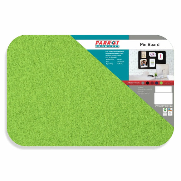 Parrot Pin Board Adhesive No Frame 900x600mm Lime - image 01