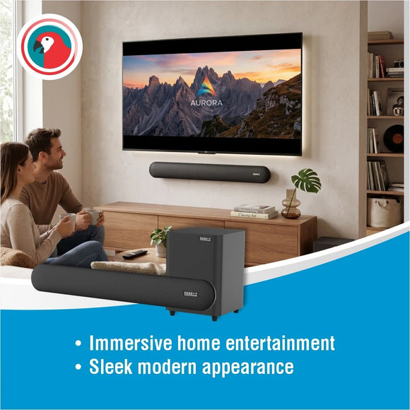 Parrot Speaker Sound Bar + 5,25 Inch Wireless Sub Incl Wall Bracket - image 07