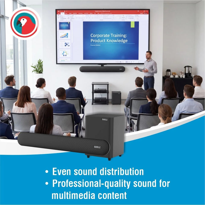 Parrot Speaker Sound Bar + 5,25 Inch Wireless Sub Incl Wall Bracket - image 10