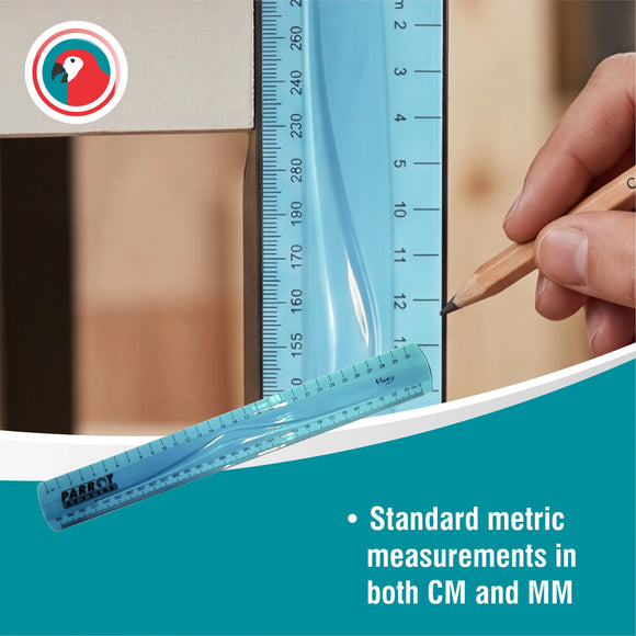 Parrot Flexible Ruler 30cm Blue - image 05