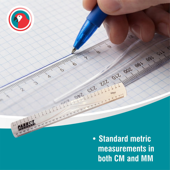 Parrot Flexible Ruler 30cm Clear - image 01