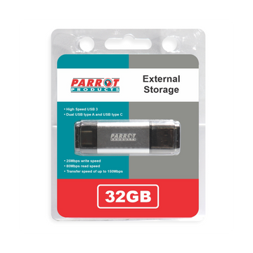 Image of External Storage Usb 3 Type A + Usb C 32Gb Flash Drive