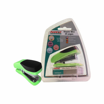 Parrot Stapler Plastic Mini Green + Staples (1000X26/6) - image 02