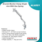 Parrot Bracket - Monitor Clamp Single Arm With Gas Spring - image 05