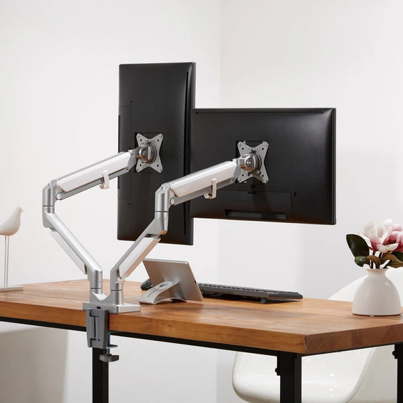 Parrot Bracket - Monitor Clamp Dual Arm With Gas Spring - image 02