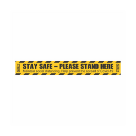 Image of Covid19 – Social Distancing Floor Graphic 600X80Mm Pack Of 10