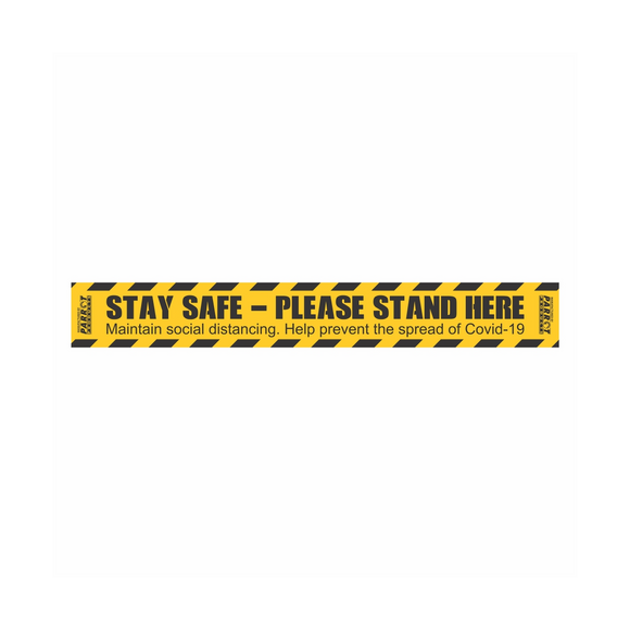 Image of Covid19 – Social Distancing Floor Graphic 600X80Mm Pack Of 10