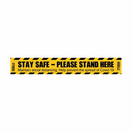 Parrot Covid19 – Social Distancing Floor Graphic 600X80mm Pack Of 10 - image 01