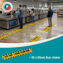 Parrot Covid19 – Social Distancing Floor Graphic 600X80mm Pack Of 10 - image 02