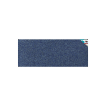 Image of Bulletin Board Ribbed Alum Frame 3000*1200Mm Denim