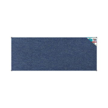 Parrot Bulletin Board Ribbed Alum Frame 3000x1200mm Denim - image 01