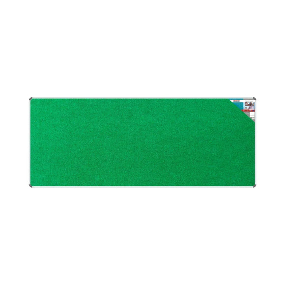 Parrot Bulletin Board Ribbed Alum Frame 3000x1200mm Palm - image 01