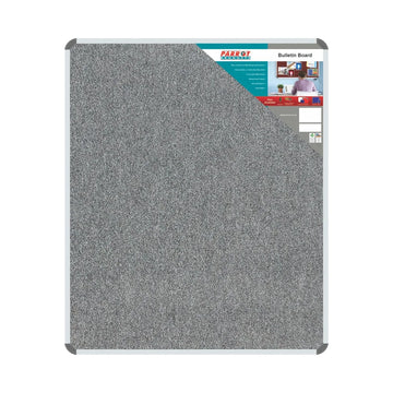 Parrot Bulletin Board Ribbed Alum Frame 1200x1000mm Laurel - image 01