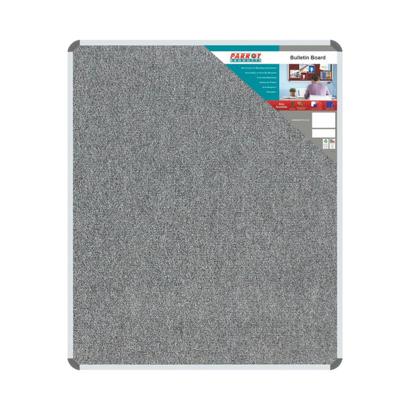 Parrot Bulletin Board Ribbed Alum Frame 1200x1000mm Laurel - image 01