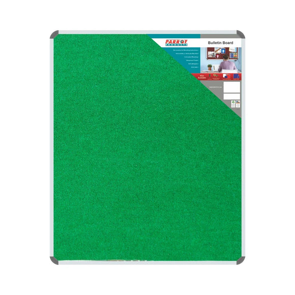 Parrot Bulletin Board Ribbed Alum Frame 1200x1000mm Palm - image 01