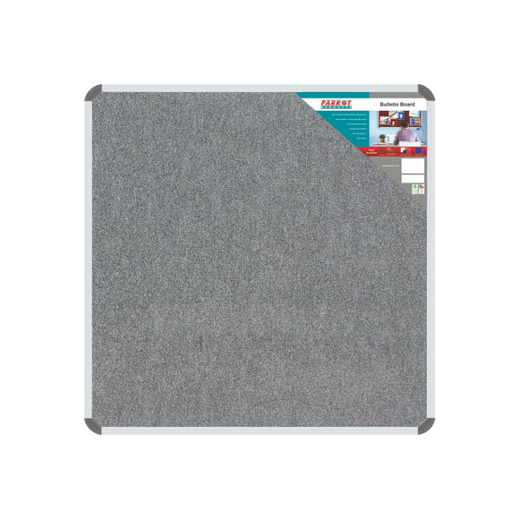 Image of Bulletin Board Ribbed Alum Frame 1200*1200Mm Laurel