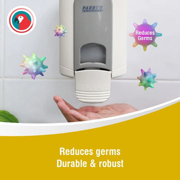 Parrot Dispenser Manual Wall Mounted 500Ml White/Grey - Gel Pump - image 01