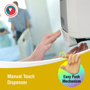 Parrot Dispenser Manual Wall Mounted 500Ml White/Grey - Gel Pump - image 02