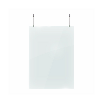 Image of Hanging Protective Screen 1220X900X2Mm Including Hanging Kit