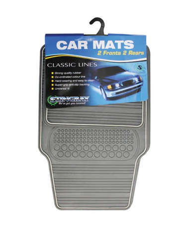 Image of  Stingray 4Pce Heavy Duty Classic Mat Set Tt8023Grey inTools,Automotive,Car Accessories,Car Mats