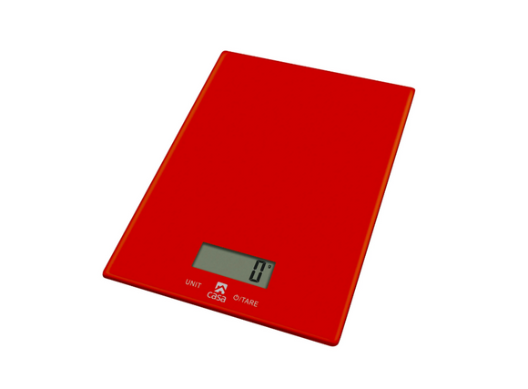 Image of  Casa Kitchen Scale Glass Rosso inHome & Décor,Kitchenware,Kitchen Accessories
