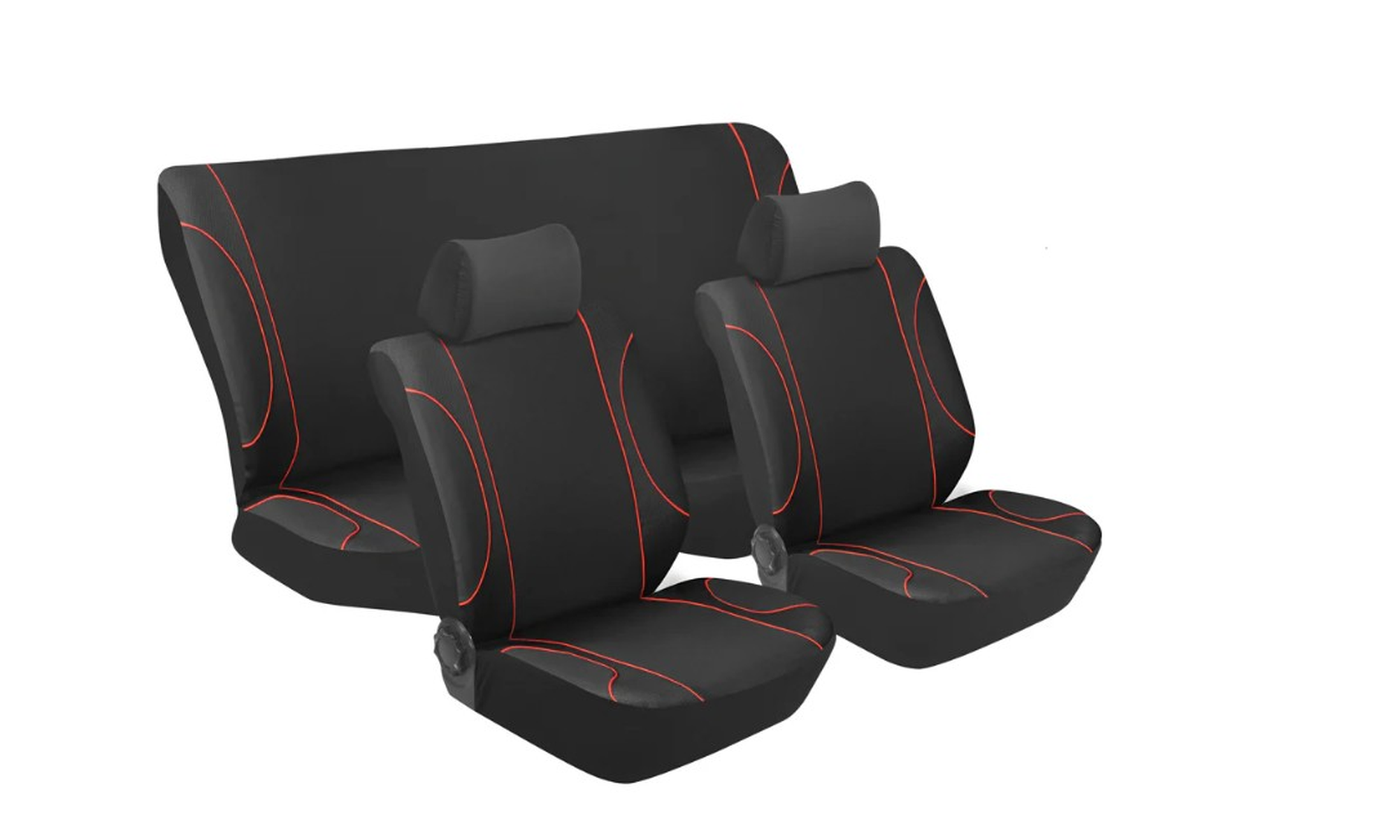 Buy black-red Stingray Seat Covers Monaco 6Pce