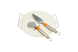 Image of  Alva Pizza Stone With Handle & Cutter inGarden & Outdoor,Braai,Braai Accessories