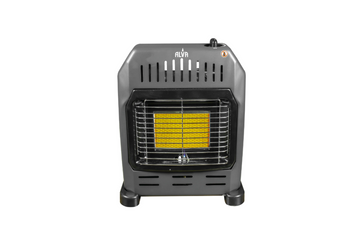 Alva Single Panel Gas Heater Black