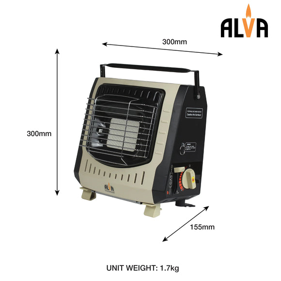 Alva Outdoor Free-Standing Butane Heater Beige