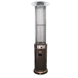 Alva Patio Gas Heater- Circular Medium Glass