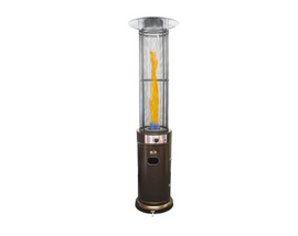 Image of  Alva Patio Gas Heater Circular Tall Glass inHeating & Cooling,Heaters,Gas Heaters