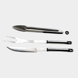 Alva 3PC Stainless Steel BBQ Tool Set - 0