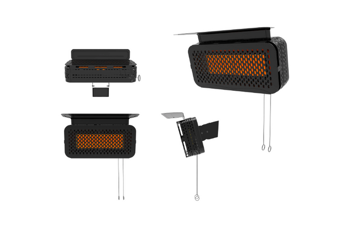 Image of  Alva Wall Mounted Gas Patio Heater inHeating & Cooling,Heaters,Gas Heaters