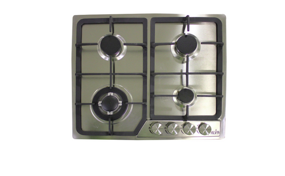 Image of  Alva 4 Burner Stainless Steel Hob -60Cm inHome & Décor,Appliances,Electric Stoves, Ovens & Hobs