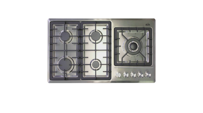 Image of  Alva 5 Burner Stainless Steel Gas Hob 90Cm inHome & Décor,Appliances,Electric Stoves, Ovens & Hobs