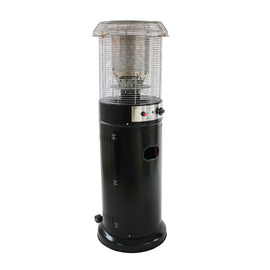 Alva Short Stand Patio Gas  Heater - Black