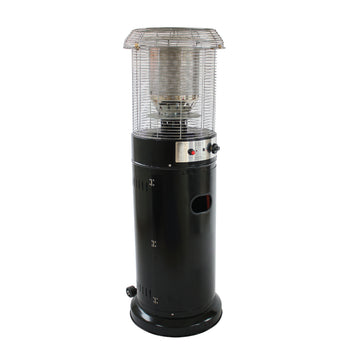 Alva Short Stand Patio Gas  Heater - Black