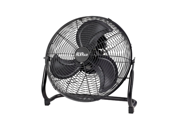 Image of  Alva Air 40Cm High Velocity Floor Fan Matt Black 70W inHeating & Cooling,Fans,Ac Powered