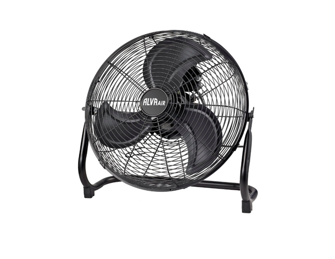 Image of  Alva Air 40Cm High Velocity Floor Fan Matt Black 70W inHeating & Cooling,Fans,Ac Powered