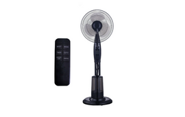 Image of  Alva Air 40Cm Pedestal Mist Fan Black With Remote Control Black 75W inHeating & Cooling,Fans,Ac Powered