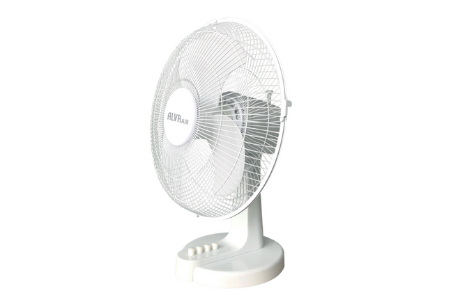 Image of  Alva Air 40Cm Plastic Desk Fan White 45W inHeating & Cooling,Fans,Ac Powered
