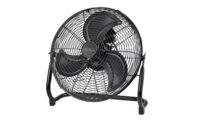 Image of  Alva Air 50Cm High Velocity Floor Fan Black 130W inHeating & Cooling,Fans,Ac Powered