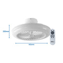 Alva 50cm Led Light / Ceiling Fan W Remote (White)-2