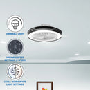 Alva 50cm Led Light / Ceiling Fan W Remote (Black)-3