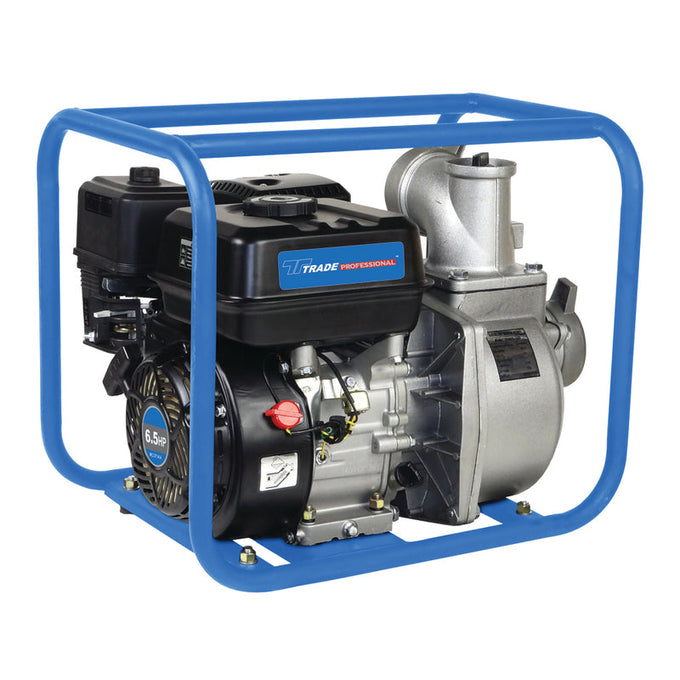 Trade Professional 80Mm Petrol Water Pump - Blue (4.85Kw) in Tools & DIY 