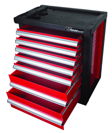 Trade Tools Trolley 7 Drawer Cabinet Empty