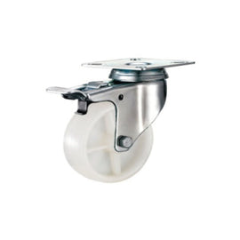 Tradequip Tooc486 Top Swivel Plate Castor Wheel With Brake 125 Mm in Tools & DIY 