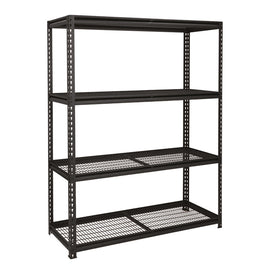 Wildberry 4 Tier Heavy Duty Garage Shelf Black 1200 X 540 X 1830 Mm Adiy3905 in Tools & DIY 
