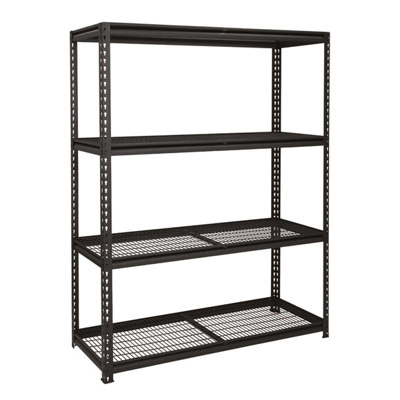Wildberry 4 Tier Heavy Duty Garage Shelf Black 1200 X 540 X 1830 Mm Adiy3905 in Tools & DIY 