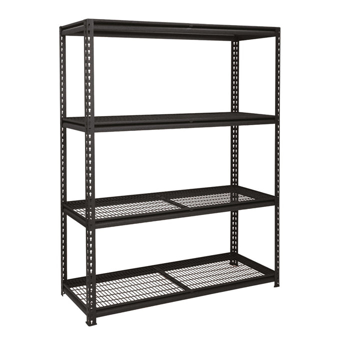 Wildberry 4 Tier Heavy Duty Garage Shelf Black 1200 X 540 X 1830 Mm Adiy3905 in Tools & DIY 